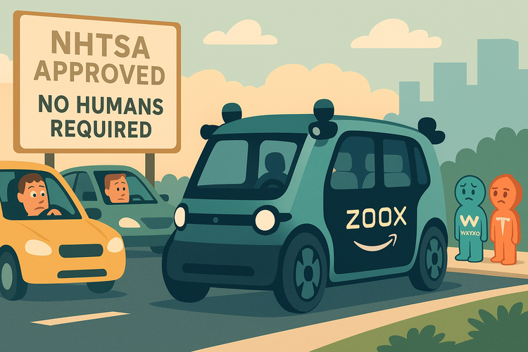 Zoox Just Got the Green Light to Ditch the Steering Wheel. Here's Why That Actually Matters